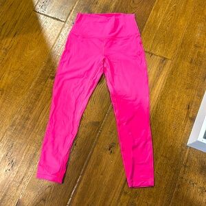 Lululemon Align leggings high rise 25 “inseam hot pink size 8